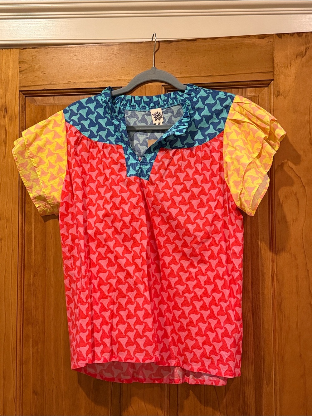 ivy jane Colorblock Top in Red, Yellow & Blue